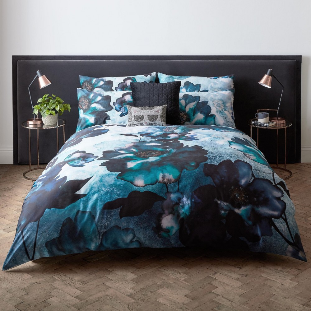 Saskia Indigo Bedding by Karl Lagerfeld House of Bedding